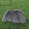 Decorative Outdoor Weather-Resistant Artistic Artificial Faux Stone Rock, Garden Patio Granite Grey Fiberglass Stone